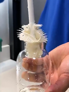 Silicone Multifunctional Cup Cleaning Brush With Foldable Brush Head And 360 ° Washable Cup Brush