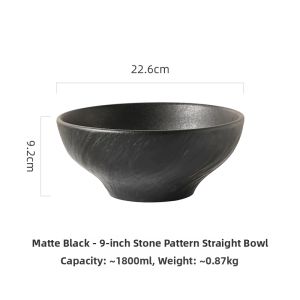 Rock Pattern Ceramic Serving Bowl