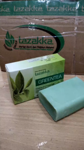 Sabun Greentea Tazakka Teh Hijau Soap Bar Moisturizer Atasi Pori Pori Kulit Berminyak Asli Original