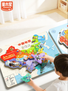 TONGMUXING | 3D Educational Magnetic World Map Puzzle