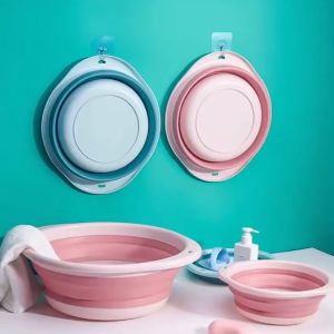 Chậu nhựa gấp gọn thông minh chậu gấp gọn đa năng sử dụng trong nhà bếp tiện lợi mang đi du lịch chân gấp ngâm chân