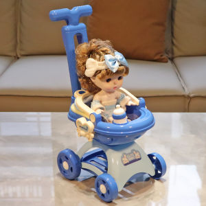 Baby Girl Princess Toy Stroller Large Doll Included