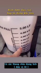 Bơm nhớt hộp số bơm số cầu ô tô 5 lít tự động hoàn toàn bằng khí nén