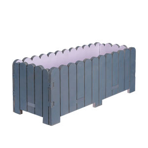 Flower Box Square Balcony outside Courtyard Planter Planting Box Outdoor Plastic Planting Basin Flower Jar Fence Flower Pot