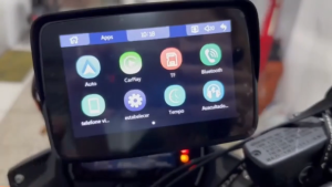 EKLEVA Android Motor Navigation Wireless CarPlay 5 inch Display Portable Motorcycle Monitor