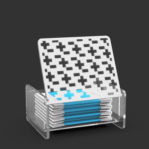 KOTAK TEMPAT WADAH SIMPAN PENYIMPANAN STORAGE HOLDER ORGANIZER ORGANISER BOX COTTON BUD LIDI KAPAS PEMBERSIH KOREK KUPING TELINGA ESTETIK KEKINIAN MINIMALIS AESTHETIC MINIMALIST ELEGAN UNIK MODERN AKRILIK ACRYLIC CLEAR BENING TRANSPARAN MOTIF PUZZLE 267