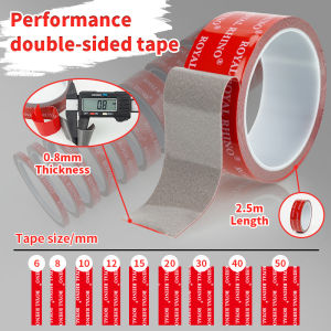 6-50mm Strong Double Sided Adhesive Waterproof Traceless Foam Adhesive Tape High Temperature For Car Home Indoor Industry