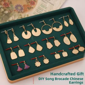 Geometric Teardrop Ancient Style DIY Earrings