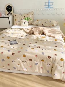 Abraca Dabra ผ้าห่มผ้าฝ้ายถั่วเหลืองนุ่มใหม่ล่าสุดระบายอากาศได้ 5 ฟูที่สุด 6.5 ฟูที่สุด ผู้ชาย ผู้หญิง ทำความสวยคุยครึ่งที่เปล่า