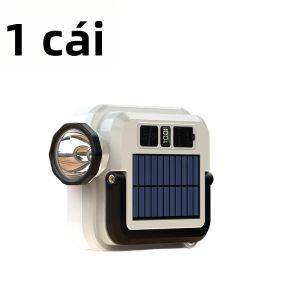 Đèn Cắm Trại Năng Lượng Mặt Trời Di Động STAARIC Đèn LED Khẩn Cấp Sạc Lại Được Đèn Làm Việc Ngoài Trời Có Màn Hình Hiển Thị Năng Lượng Kỹ Thuật Số