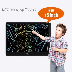 Eversalute 15 inch LCD Writing Tablet Colorful High light Screen Graphics Drawing Tablet Electronics Drawing  Board Doodle board For Children Home Toy Festival Gifts for kids