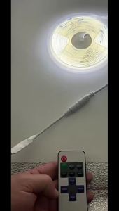 DC5V USB Dimmable COB LED Strip 1M 2M 3M 5M White/Warm White USB LED Ribbon Double-sided Tape with RF Remote Control Night Light