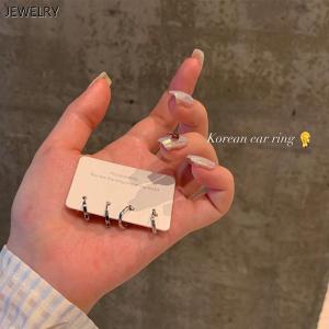 ต่างหูแบบไม่ต้องถอดในช่วงที่นอนสำหรับผู้หญิง ดีไซน์ทันสมัย ต่างหูแบบไม่ต้องถอด ชุดต่างหู เครื่องประดับแฟชั่น