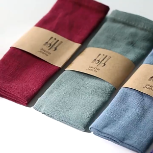 Cotton linen napkin hotel restaurant table mat catering exquisite home textile linen placemat