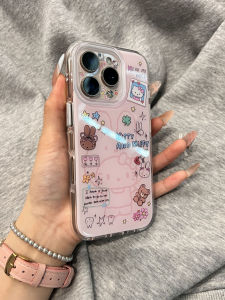 Cute Kt Cat Headset Version West Dog  16 pro 14  15 pro 17 pro Max Protective Shell Cute Design  Phone Case