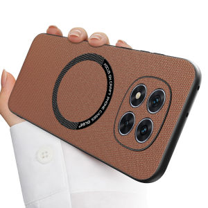szhaiyu | For Magsafe Phone Case for Xiaomi Redmi Note 15 14 Pro Plus 4G 5G Magnetic Wireless Charging Luxury Leather Back Cover Funda