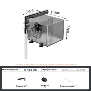 HUICHONG | Bộ Lọc Bể Cá Mini 3 Trong 1 Tích Hợp Bơm Lọc Tạo Oxy & Tuần Hoàn Nước