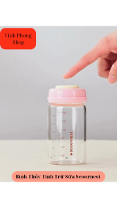 Bình Trữ Sữa Thuỷ Tinh Cổ Rộng Scoornest Dung Tích 180ml Bình Thuỷ Tinh Trữ Sữa Bình Trữ Sữa Cổ Hẹp