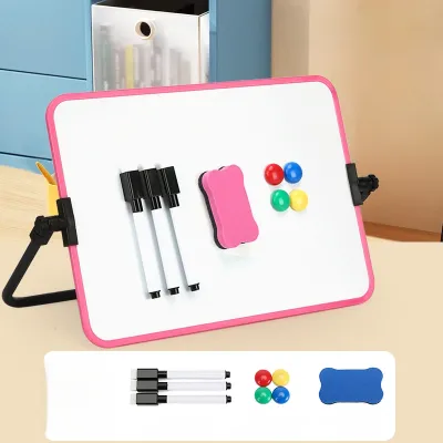 Double-Sided Magnetic Stand-Up Whiteboard Erasable Childrens Office Memo Drawing Board Desktop Small Blackboard