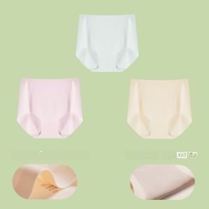 Quần lót nữ MiiOW lụa băng cạp cao cotton 100% kháng khuẩn thoáng khí