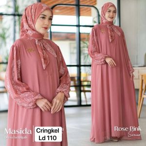 Z Gamis Masida Dress Wanita Cringkel