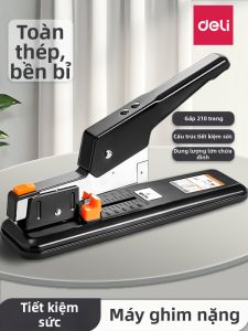 deli | Effort-saving Large Heavy-duty Book Binder Stapler 210 Pages
