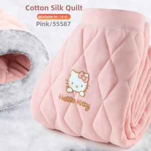 Hello Kitty | Thermal Fleece Leggings Girls Tights Warm