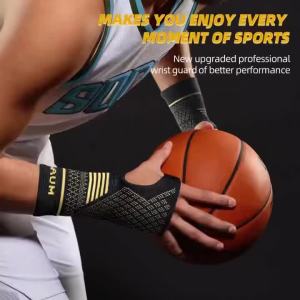 Gym Sports Wristband Wrist Protector Palm Guard Wrist Support Adjustable Wrist Brace Strap Compression Gloves for Carpal Tunnel