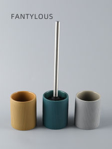 Bộ Chổi Vệ Sinh Nhà Tắm Bằng Gốm Chịu Lực Có Chân Đế Lông Cứng Dùng Trong Gia Đình Không Cần Đục Lỗ Dụng Cụ Vệ Sinh Nhà Tắm Bền Bỉ