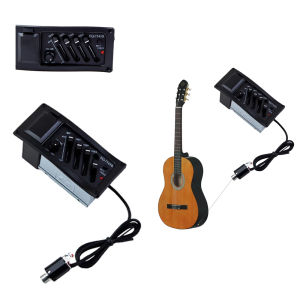 IRIN | 4 Band Acoustic Electric Guitar Pickup String Instrument Accessories EQ Equalizer Preamp With Volume Treble Middle Bass Control