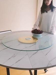 Tempered Glass Rotating Tabletop Turntable