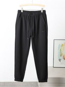 Quần Dài Nam Ấm Áp Mùa Đông Ống Rộng Cạp Vừa Quần Dài Thường Ngày Bằng Vải Nỉ Dày Phong Cách Đường Phố Quần Dài Mùa Đông