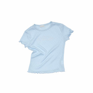 1JINN STUDIO | Slim Fit Glitter Hearts Short Sleeve T-shirt