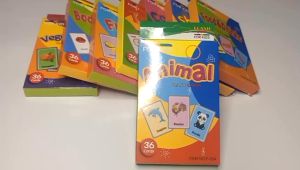 SKISOPGO พร้อมส่ง แฟลชการ์ด บัตรภาพคำศัพท์ บัตรคำภาษาอังกฤษ แผ่นภาพสัตว์ ผัก ผลไม้ สัตว์ ศัพท์พื้นฐานเด็ก