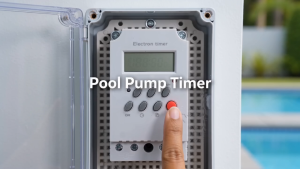 Andoer Pool Pump Timer LCD Display Time Control Switch Waterproof PC Shell 20 ON OFF 200mAh Battery 7 Day Setting Manual Button for Heater Filter Motor