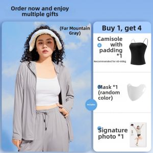 GUNIANGJIA | Sunproof Long Jacket For Women SPF UV Protection Lightweight