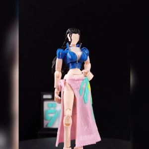 Bandai | 9L3D Pirate Cook Orange Hair Pirate Girl Staff Warrior Archaeologist Lady Reindeer Pirate Doctor Collectible Figure Dummy13 Toy