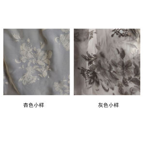 Vải Lụa Tơ Tằm Pha Vải Voan Họa Tiết Hoa Bướm Nhẹ Nhàng Thiết Kế Áo Váy Phong Cách Trung Hoa Nghệ Thuật Mùa Hè Dài Nửa Mét