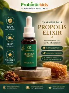 Chalmers Dale Propolis Elixir 30ml Alcohol Free | EXP: 07/2030 | Natural Immune & Throat Support