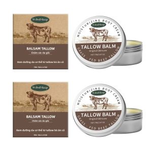 Kem Dưỡng Ẩm Tallow Balm Cho Da Cấp Ẩm Sâu Dùng Được Cho Cả Nam Và Nữ Làm Dịu Và Phục Hồi Da Bằng Mỡ Bò Giảm Viêm Và Tăng Cường Sức Khỏe Lớp Biểu Bì