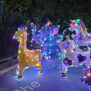 Walking animal balloons with wheels unicorns/kuromi/rabbits/dinosaurs Childrens birthday party decoration Outdoor toy balloons