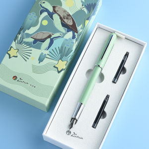 HERO | Bộ Bút Máy Picasso 625 Ocean Gift Box Dành Cho Học Sinh Và Văn Phòng Ngòi Thép Không Gỉ Thân Kim Loại Bộ Văn Phòng Phẩm.