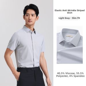 LANGDENG | Anti-wrinkle Easy-care Mens Business Shirt