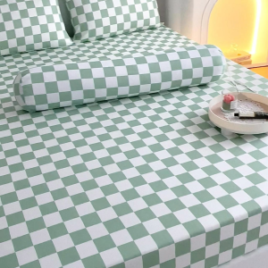 100% Cotton 2in1 Single//4in1 Queen Fitted Bedsheet Pillowcase Bolster Case Washed Cotton/CADAR TLAM