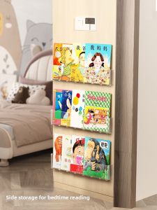 AOQILA | No-Drill Wall Hanging Storage Shelf For Childrens Books