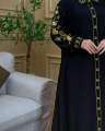 Nayra Mode Azzahra Abaya Bordir Bahan Kiara Sortware Jetblack. 