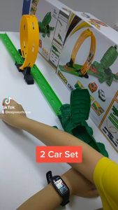 EASY WEARHOUSE Crocodile Pull Back Car Track Toy Set mainan budak lelaki murah Gift set Hadiah Birthday Murah Kerata