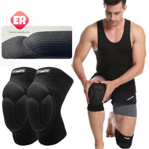 【ER】1 Pair Anti Collision Thickened Sport Knee Pads Sports and Fitness Sponge Knee Pads Basketball and Volleyball Knee Protector Support