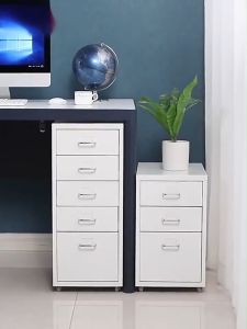 Office File Drawer Cabinet With Lock Metal Drawer Organizer Home Bedroom Storage Mobile With Wheels
