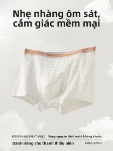 MiiOW | Quần lót cotton thoáng khí cho bé trai Quần lót cotton kháng khuẩn cho bé trai và bé gái Quần lót cotton thoải mái cho trẻ em